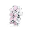 WOSTU 925 Sterling Silver Ladybug Series Charm Zircon Enamel Bead Silver 925 Pendant Fit Original Bracelet Insect Jewelry