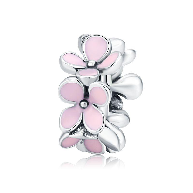 WOSTU 925 Sterling Silver Ladybug Series Charm Zircon Enamel Bead Silver 925 Pendant Fit Original Bracelet Insect Jewelry