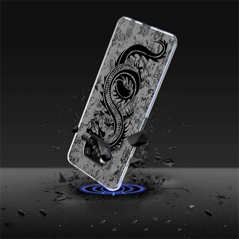Asian Dragons Animal Tattoo Case Phone Cover for Xiaomi Redmi Note 10 9 9S 8 8T 7 5 Pro Mi 12T 11T 10T 9T 12 11 Lite A3 A2 Trend