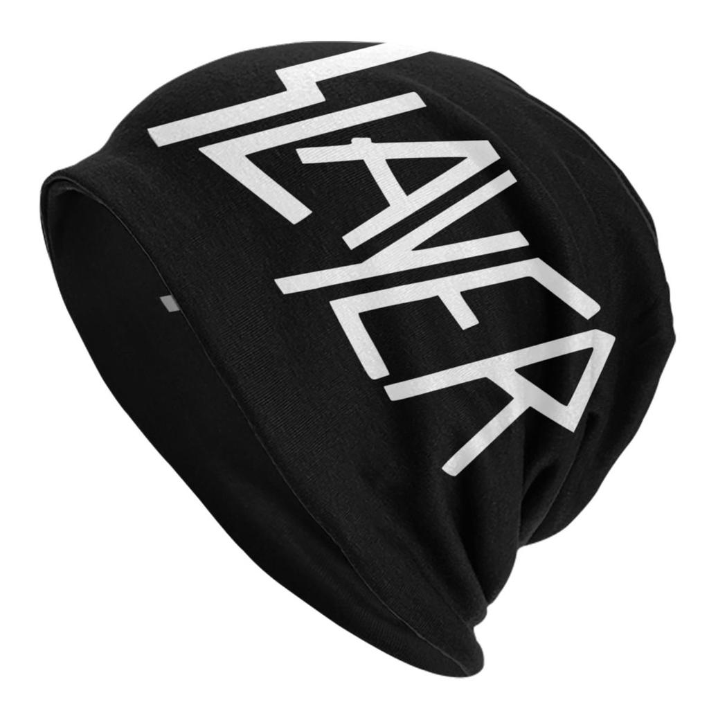 Custom Heavy Metal Rock Slayers Logo Bonnet Hat Knit Hats Unisex Women Hip Hop Unisex Band Winter Warm Beanies Cap