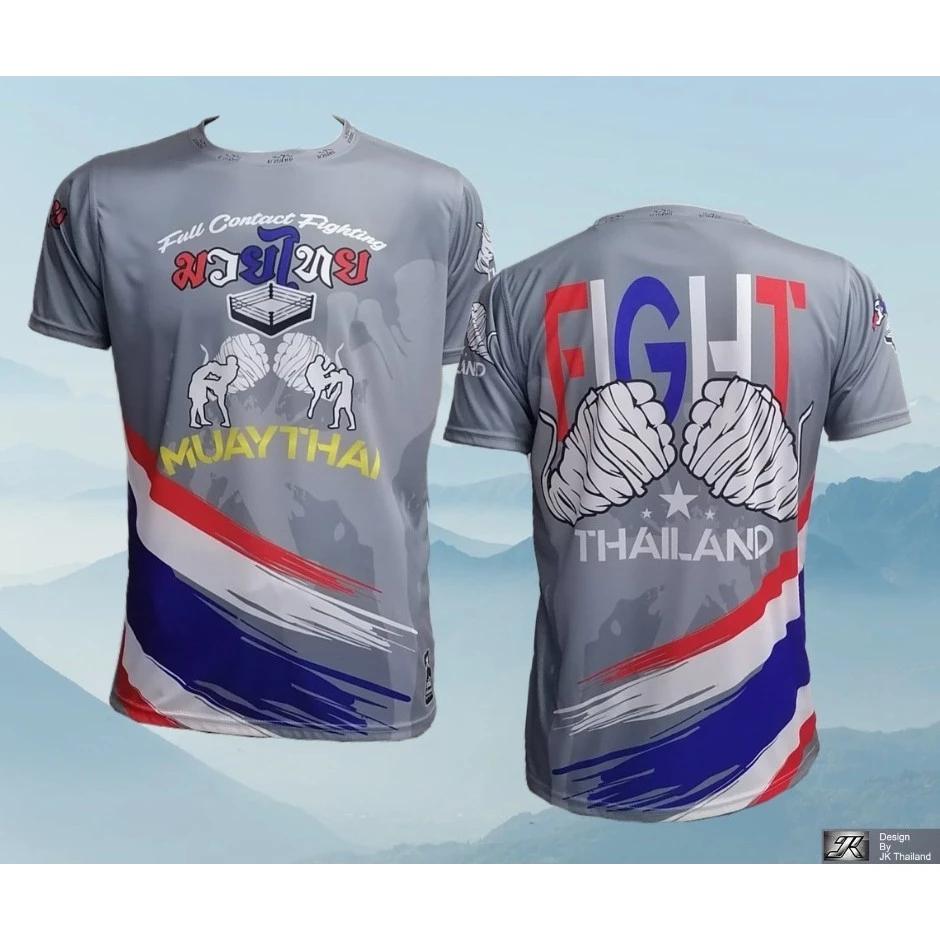 Muay Thai T-Shirt Kick Boxing 3D Print UV Protect Vintage Training Quick Dry Men Women Unisex Short Sleeve Round Neck MMA Mix Martial Art