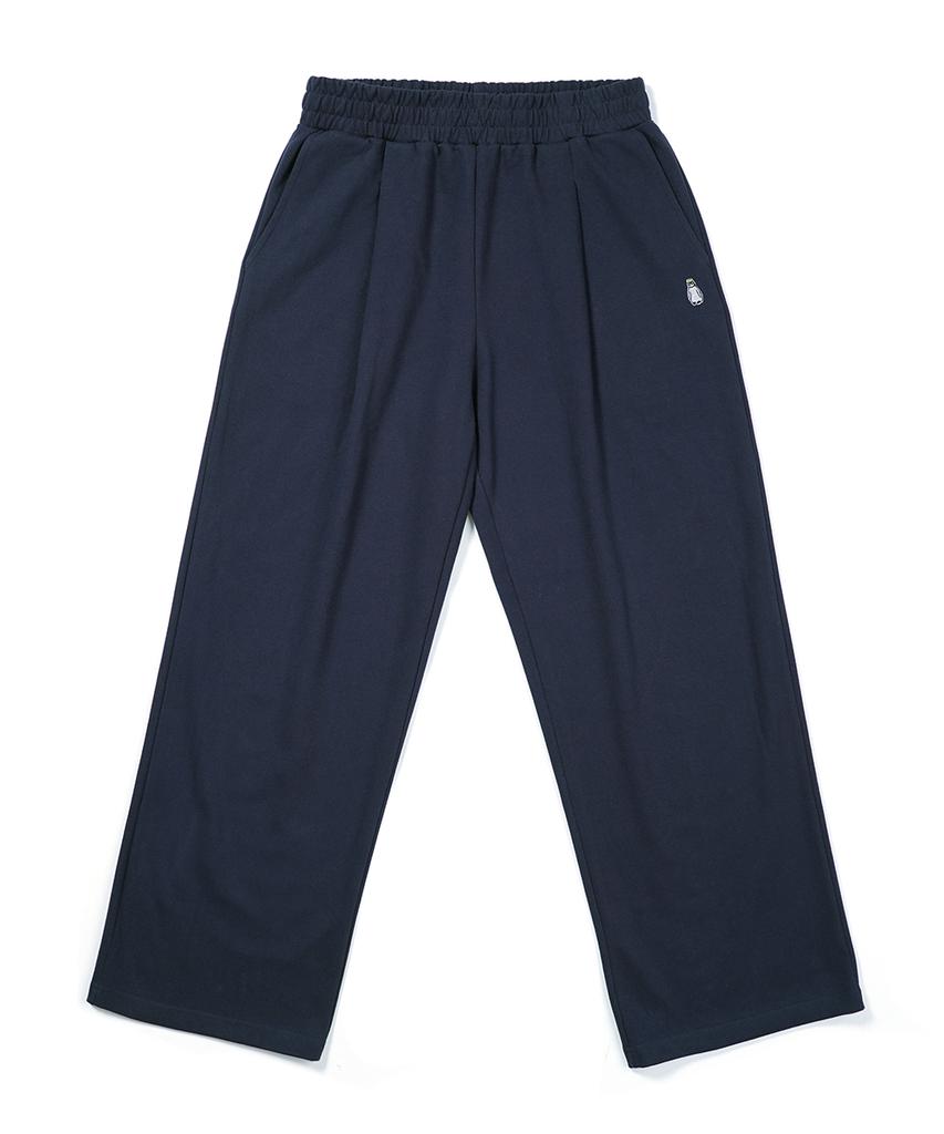 GAKKAI UNIONS One-Pleat Wide Sweatpants Navy