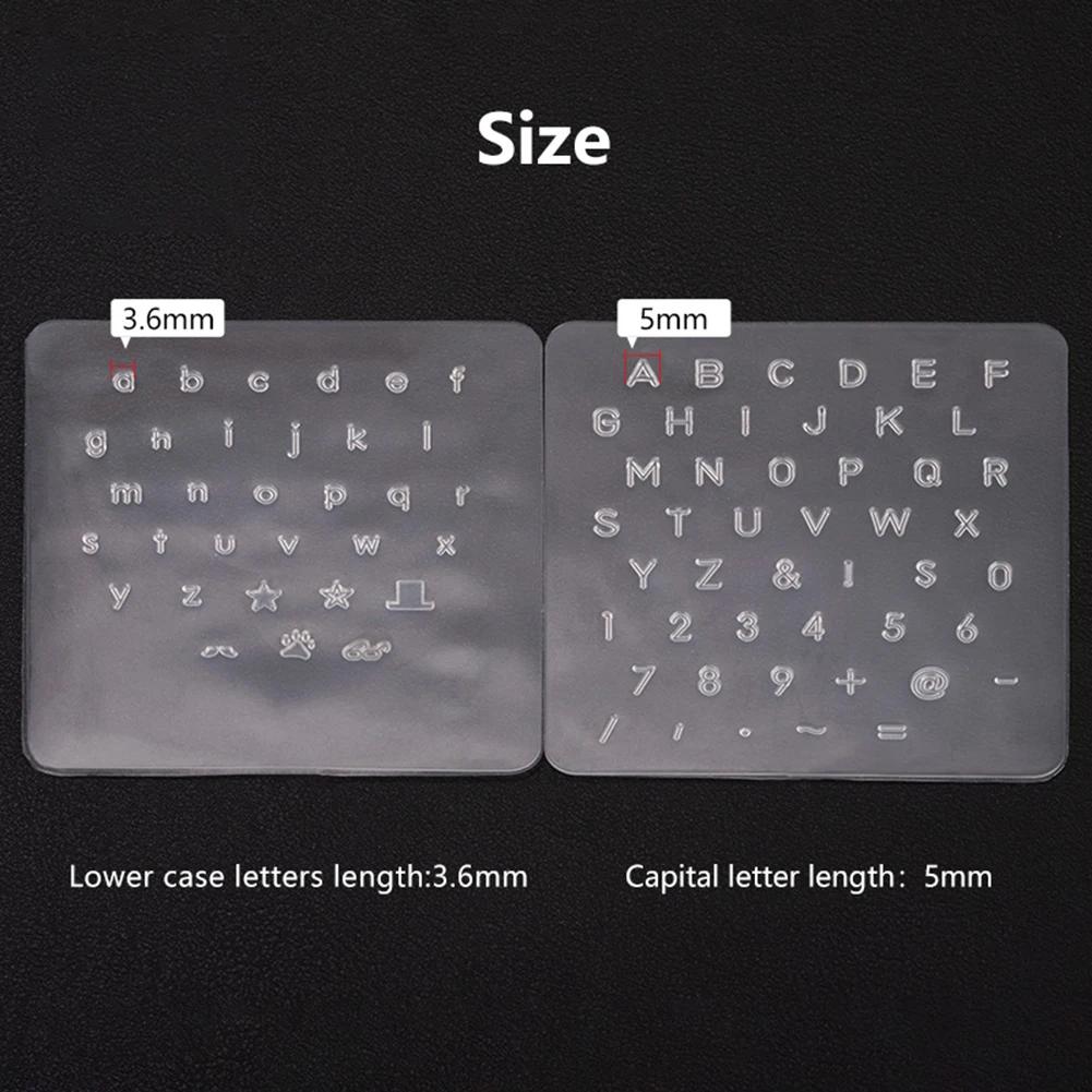 3pcs Craft Leather Stamping Alphabet Letter Number Printing Template Letter Number Stamper Leathercraft DIY Leather Tool