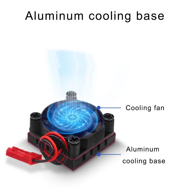 Brushless CPU Cooling Fan With Aluminum Heatsink Silicone Pad Heat Dissipation Fan For RPI 4B/3B+ Development Board