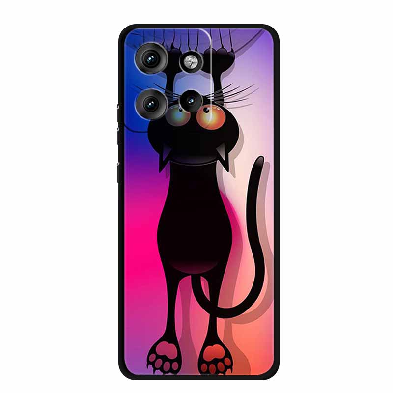 Pro pouzdro Moto Edge 50 Neo Luxusní měkké silikonové TPU pouzdra na telefon pro Motorola Edge 50 Neo Moto S50 5G Nárazuvzdorné kryty ve tvaru srdce Fundas