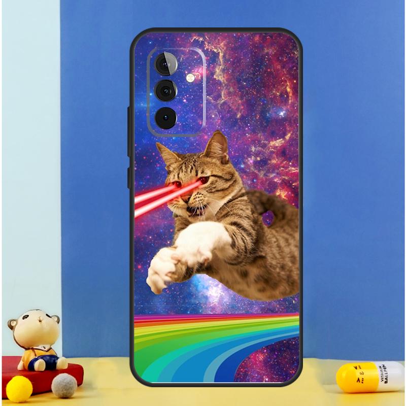 Cat in Space Case For Samsung Galaxy A16 A36 A56 A06 A54 A34 A14 A13 A53 A12 A22 A32 A52 A35 A17 A15 A55