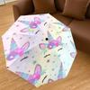 1PC Unicorn Flowers Umbrella-8-Rib Reinforced Portable Folding Travel Suitable for All Seasons Outdoor Daily Use  -J0322