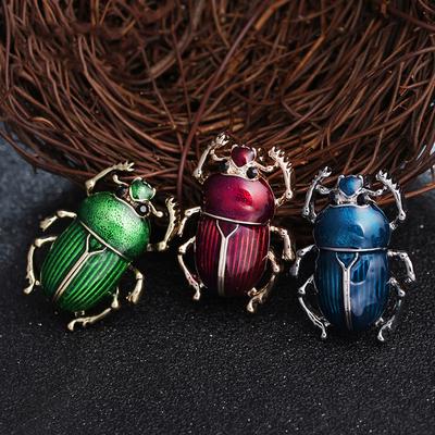 Gioielli vintage per sciarpe da donna, spilla per insetti, smalto animale, spilla da donna vintage