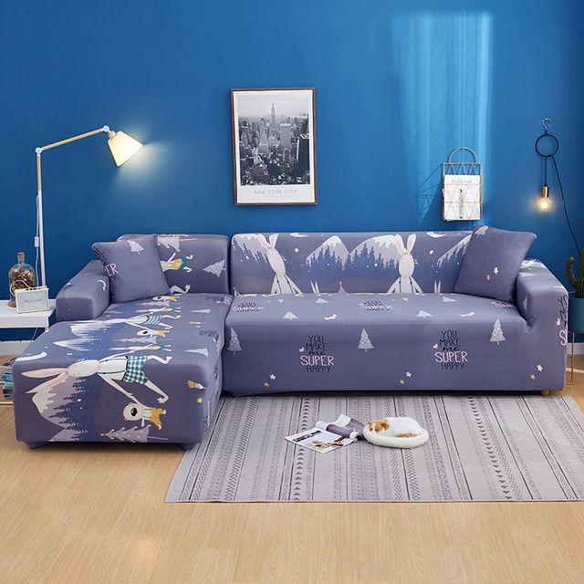 Sofa Cover Elastic All -Inclusive Anti -Cat Scratching Living Room Sofa Lounge Chair Universal Furniture Cover Non -Slip Dustproof