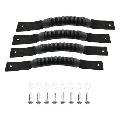 Kayak Carry Handles 4 Pieces Heavy Duty Nylon Rubber Handles with Screws Kayak Replacement Parts for Suitcases Doors Canoe Boat