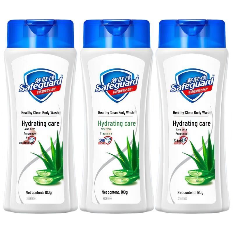 Safeguard Aloe Vera Moisturizing Shower Gel (3 x 180g)