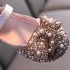 Toddler Kids Baby Girls Crystal Bling Sequins Single Princess Shoes Sandals
