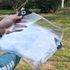 Transparente PVC Transparente Regenhülle Verdicktes Material Regendichtes Tuch Pergola Vordach