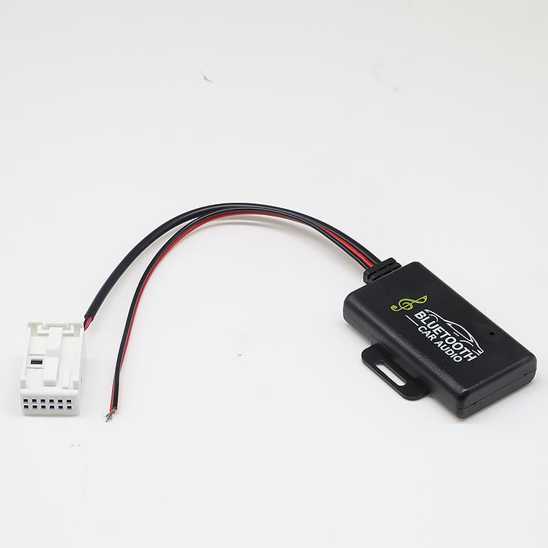 Compatible Peugeot Citroen RD4 Bluetooth AUX Audio Cable 12-Pin Plug Radio Adapter