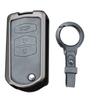 KUNIO Mazda Flip Key Case with PU Leather and Alloy Fit for Mazda and Atenza Jackknife B3 Design, Heavy-Duty 2, 3, 5, 6, M2, M5, CX5, CX7, RX8, MX5,