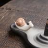 Purple Sand Backflow Incense Burner Home Decoration, Creative Snail Backflow Incense Holder Thread Incense Stick Incense Burner
