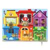 Wooden Learning Early Busy Board With Unlocking Activities For Preschool Kids