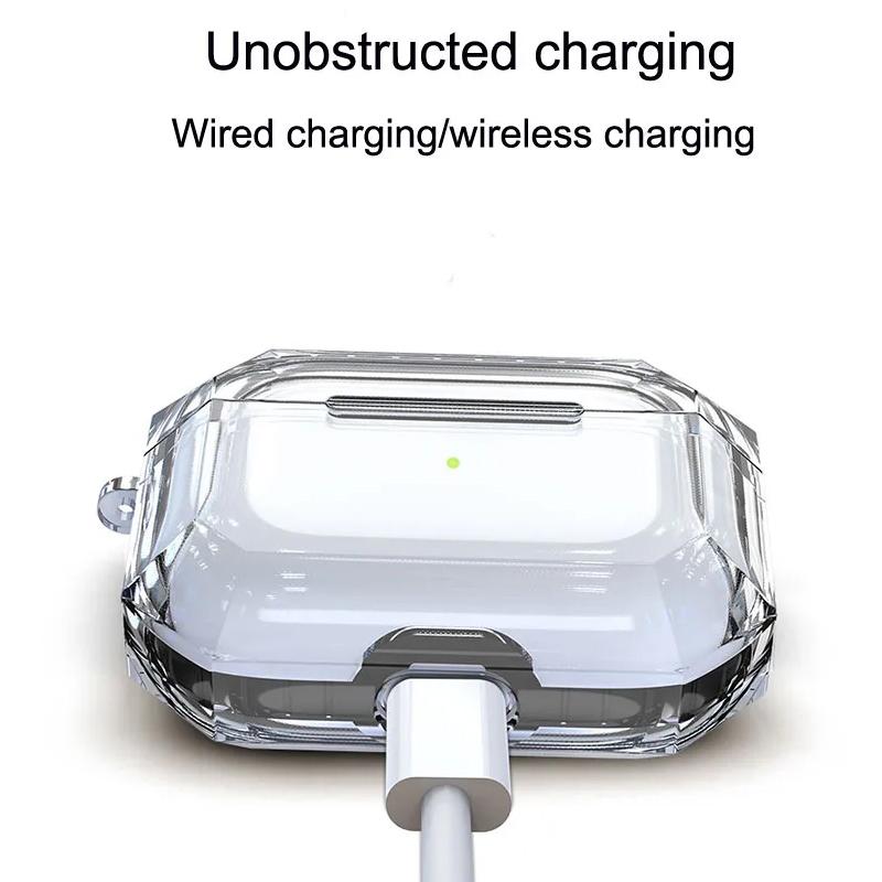 Earphone Case Transparent Dustproof Shockproof Protector Cover Protective for Airpod 1 2 3