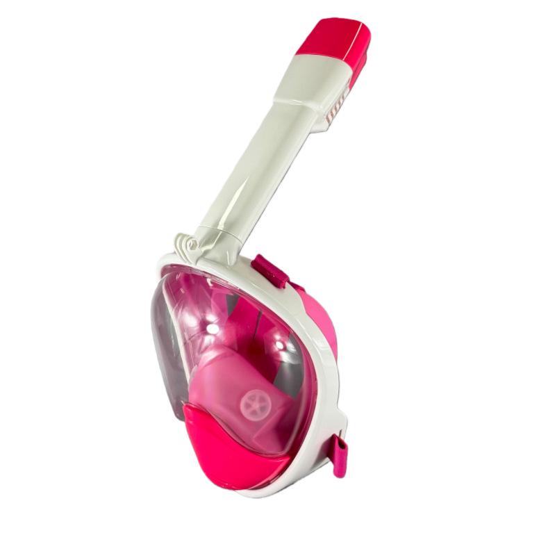 Integrated Full Face Snorkeling Mask with Dry Snorkel