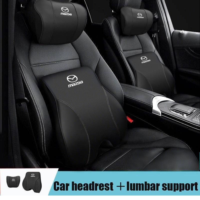 Car Lumbar Support Headrest Waist Neck Pillow Auto Seatrest Cushion For Mazda 6 3 5 2 CX5 CX50 CX7 323 Demio Axela Atenza CX9