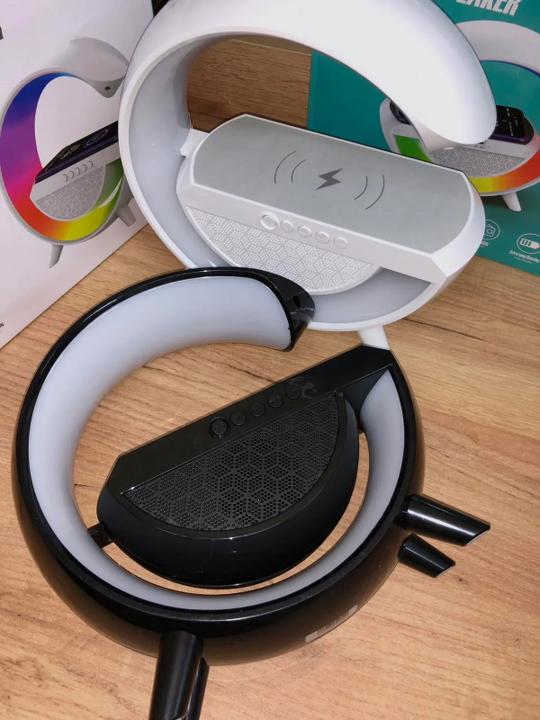 Intelligentes Nachtlicht G-Smart Light Sound Machine mit kabelloser Telefonaufladung und Bluetooth-Lautsprecher