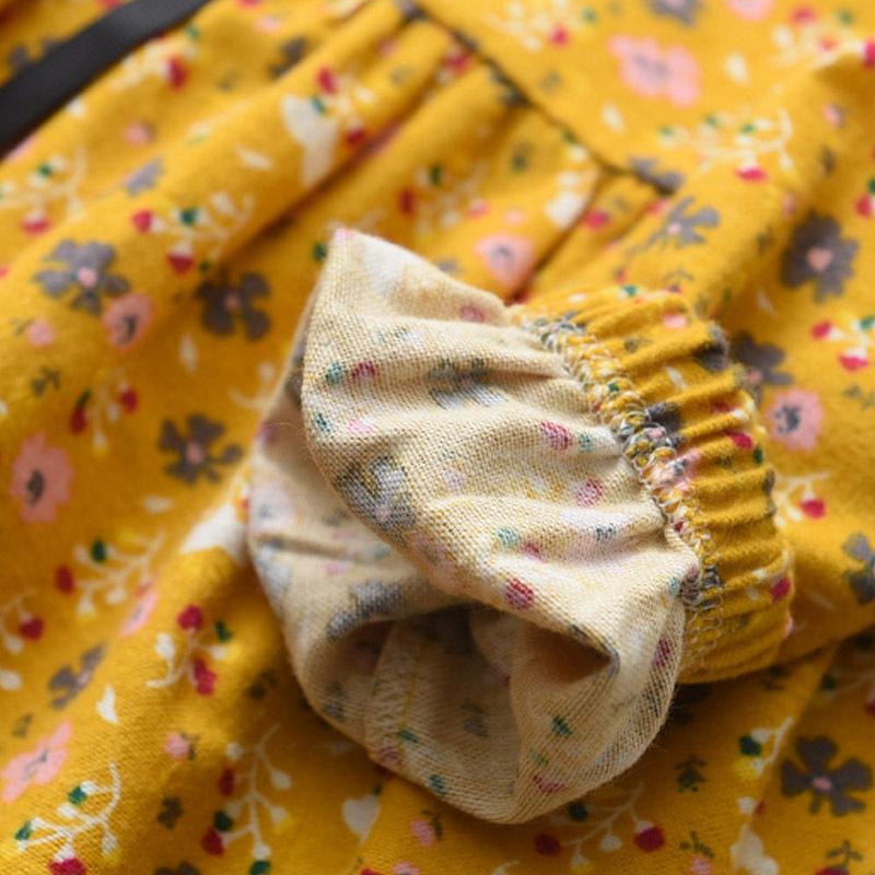 Girl's Dress Spring and Autumn Floral Children's Dress