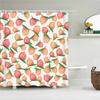 Tropical Fresh Fruit Shower Curtain Bathroom Waterproof Polyester Lemon Pineapple 3D Printing Curtains For Bathroom Shower