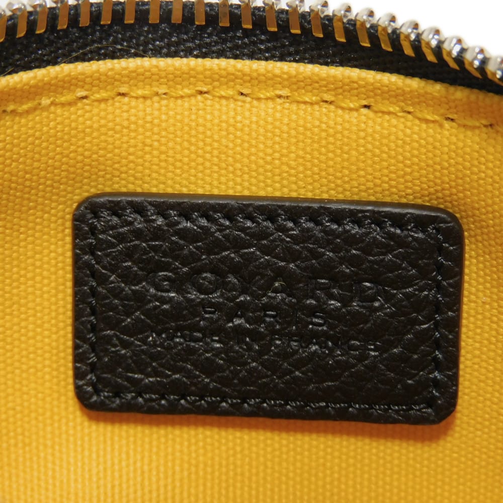 Used 9776 Senna Nano Key Ring 7943 Coin Pocket Wallet In Excellent Condition, Herringbone Pattern, Black. Men's. from