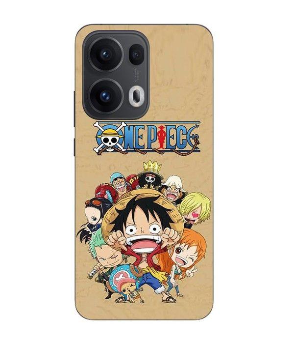 Coque Maniacase Pour Oppo Reno 13 Pro 5G Manga animé One Piece Straw Hat Crew