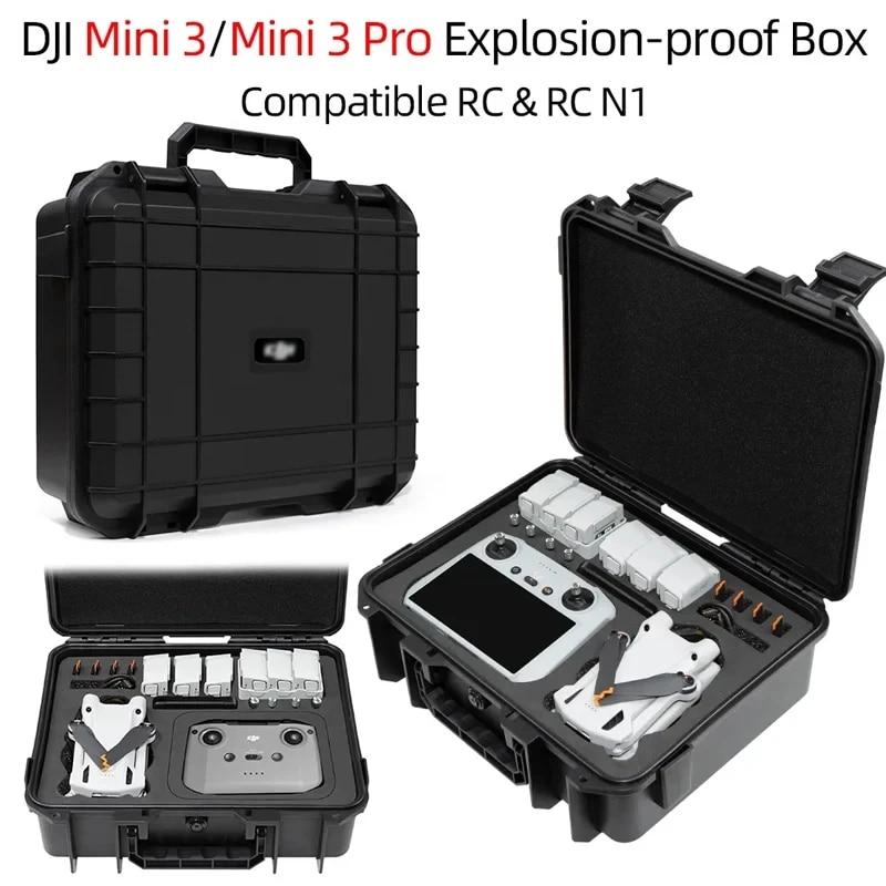 

Для DJI Mini 3 Case Вибухозахищений футляр Mini 3 Pro Сумка Портативна водонепроникна коробка Hard Shell Футляр для аксесуарів великої ємності