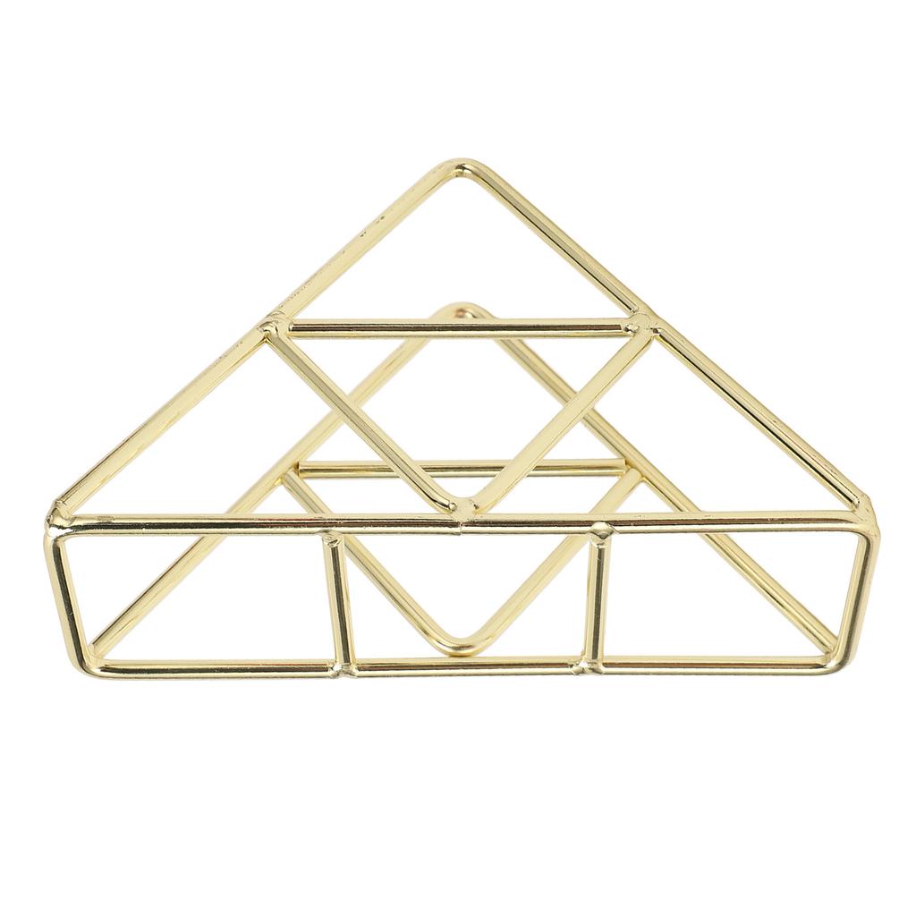 Napkin Holder Fashion Thickened Widened Triangular Freestanding Metal Wrought Iron Vertical Tissue