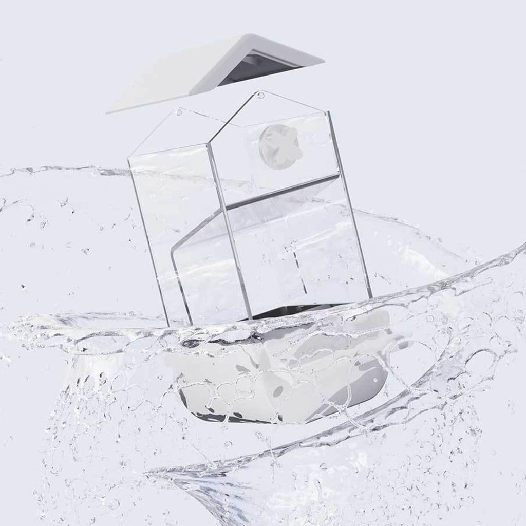 Automatic Bird Feeders Screw On Cage for Indoor Bird Feeders Transparent Visiable Large Capacity Birds Feeding Tool