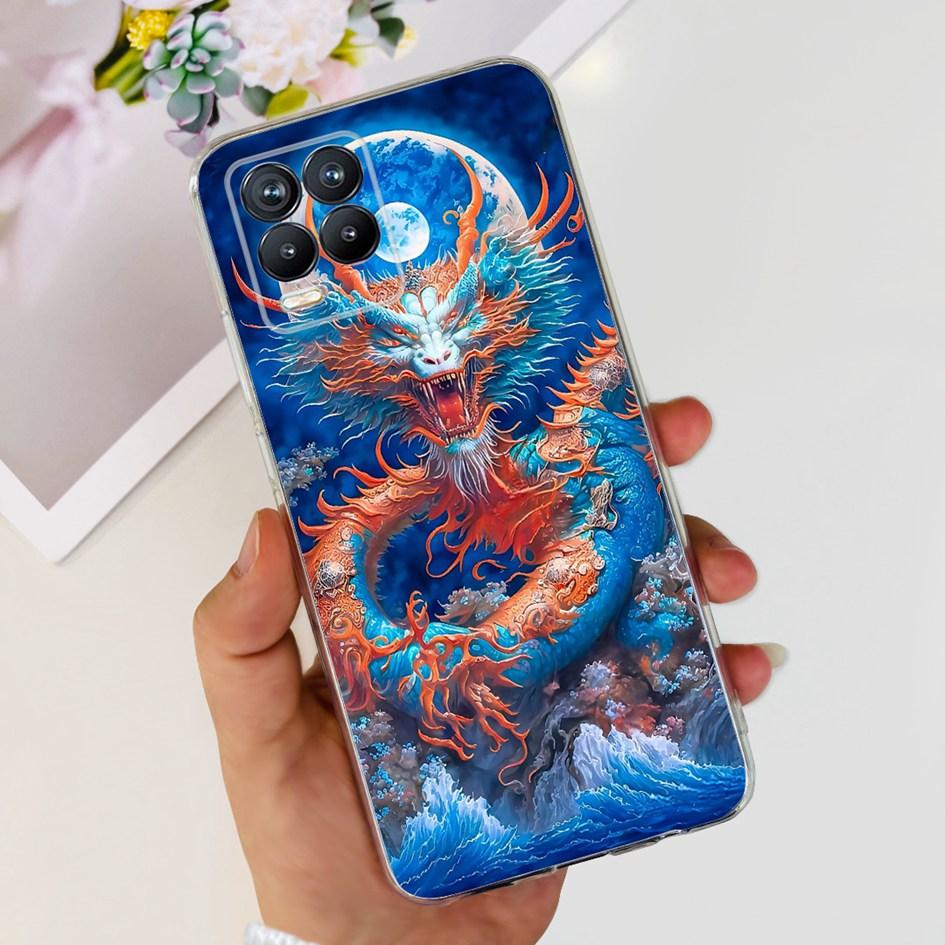 For Realme 8 Pro Case Fashion Flower Love Heart Soft Silicone Clear Cover For Realme 8 5G RMX3241 Funda on Realme8 RMX3085 Coque