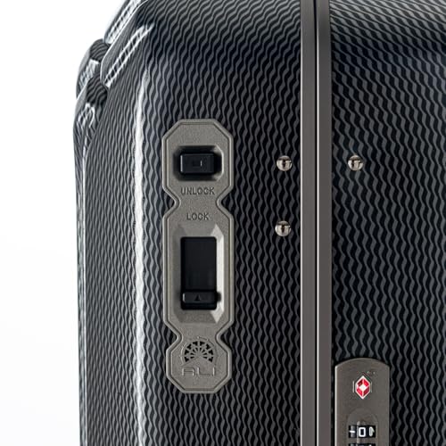 Asia Luggage Solid Knight Carry-on Case, Wave Black