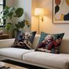 A-Albert E-E-EINSTEIN Cushion Cover Square Sofa Cushion Cover Casual Skin-Friendly Comfortable Pillow Cover