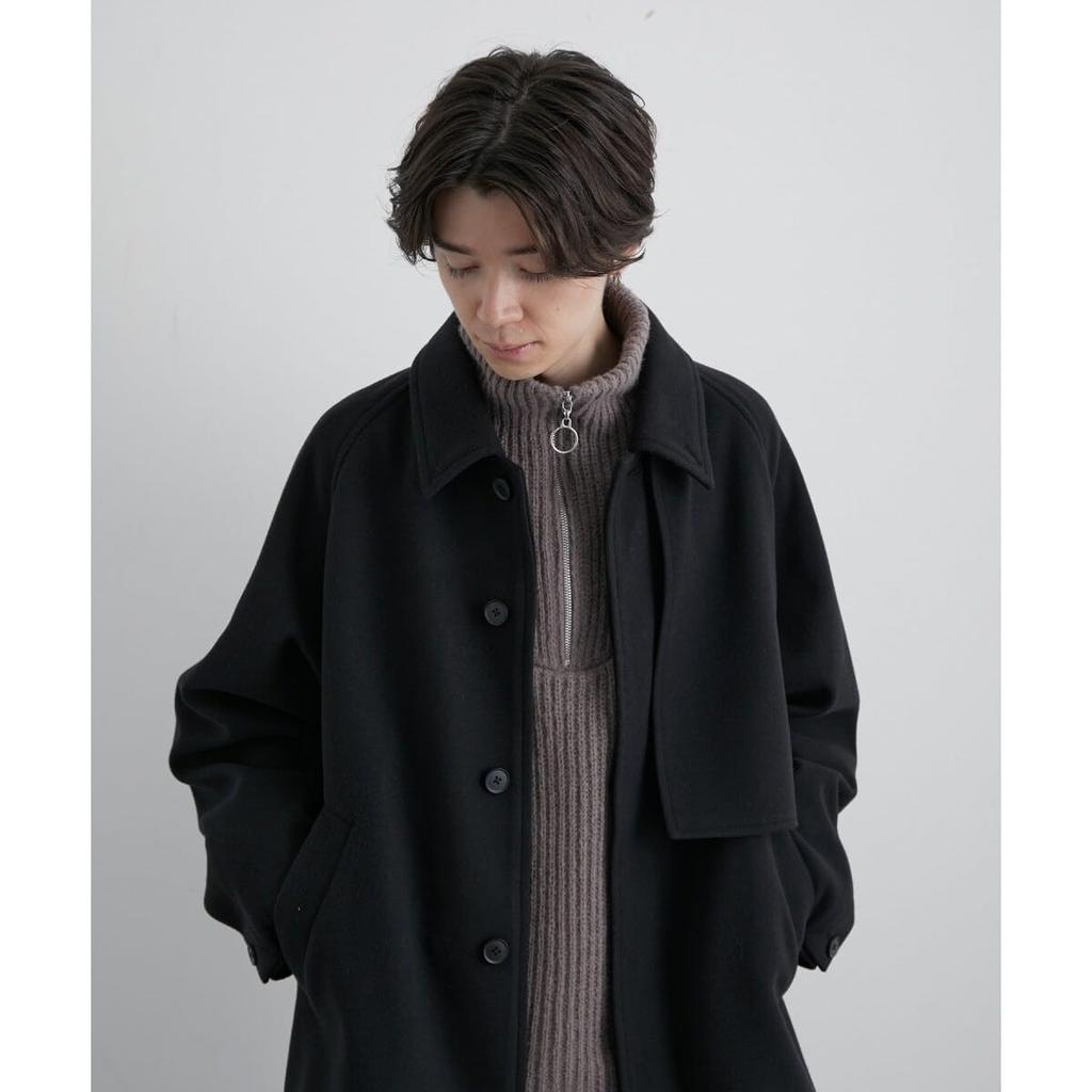 Junred Woolly Knit Cape Trench Light Size S Men's Coat, ANO82050, Gray,