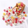 1pc Fashion Silk Artificial Flowers Table Wreath Diy Craft Simulation Flowers Realistic Soft Rose Heads Photography Props