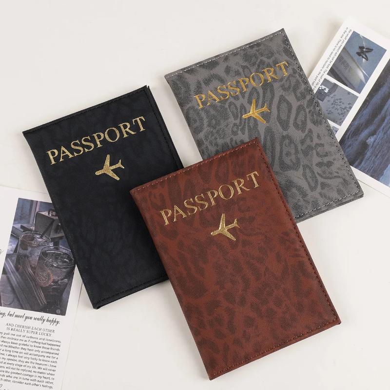 Travel Passport Holder Cover Case For Women Men PU Leather Card Ticket Passport Covers Holder Protective Accessories Wallet