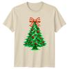 Christmas Tree Holly Berries Holiday Graphic Tee Unisexs Unisexs TShirt