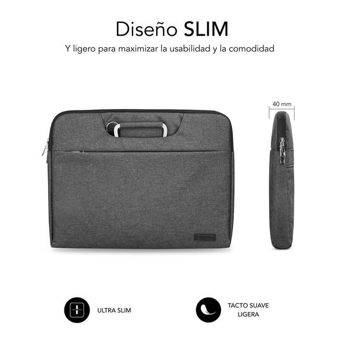 Housse Pour Ordinateur Portable - Subblim - Business - Gris - 14 Pouces - Unisexe