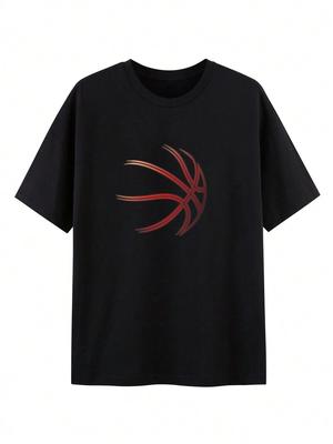 Camiseta Unisex con Estampado de Baloncesto