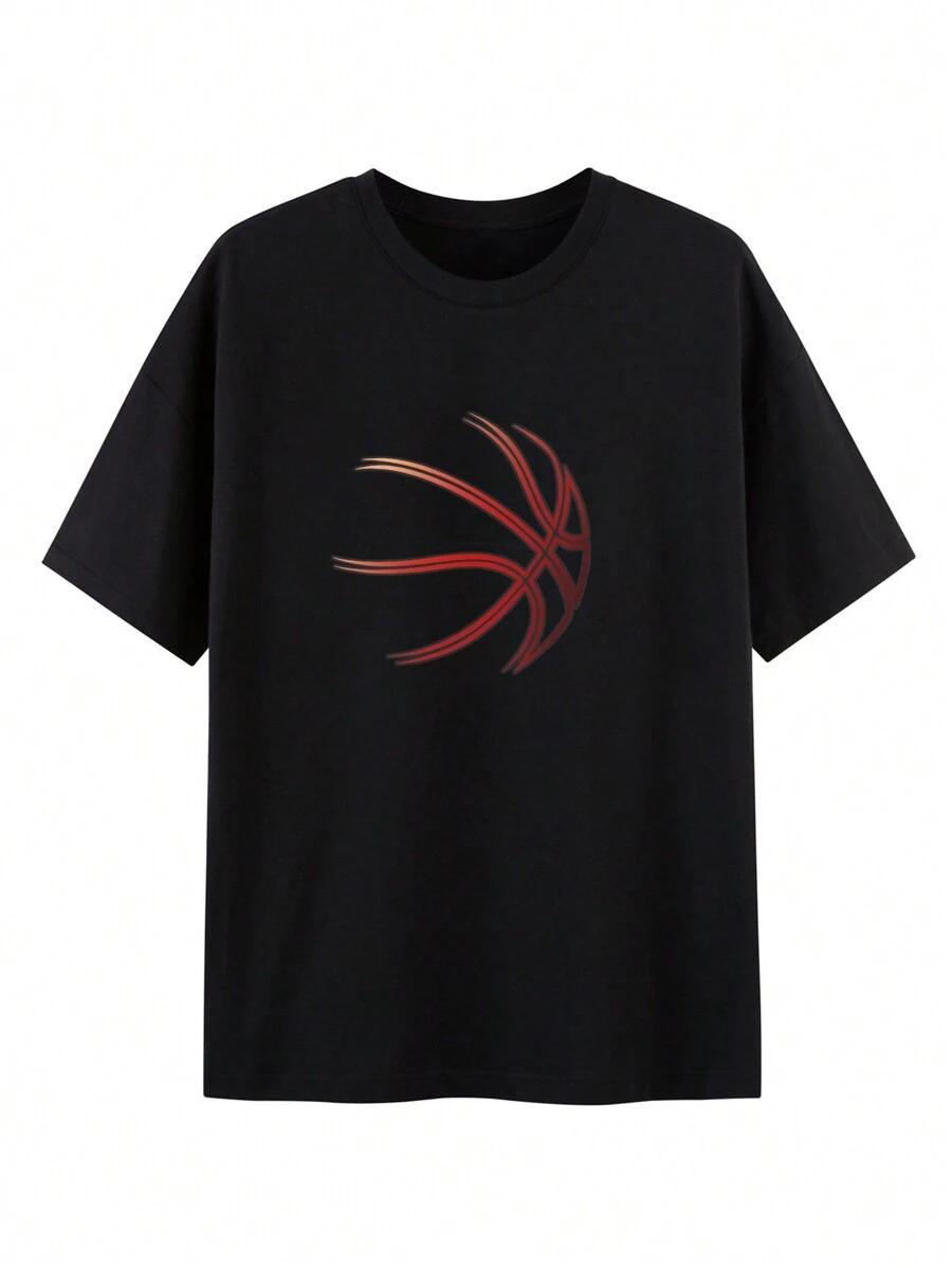 Basketball Print Unisex T-Shirt S