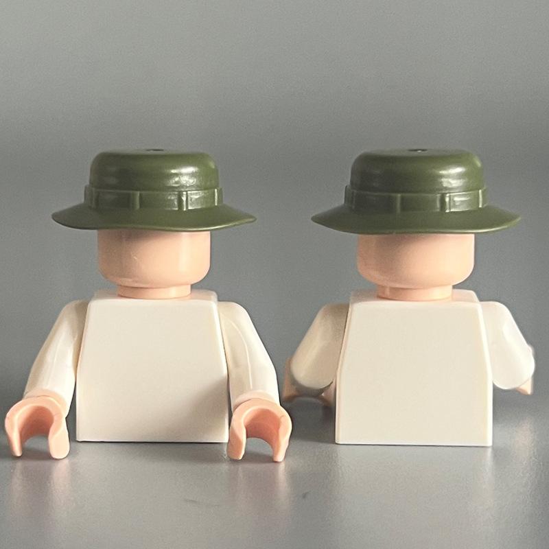 

Bucket Hat Small Particles Building Block Toy Compatible Figurine Accessories Hair Hat With Straw Hat 0.1Kg Batch