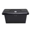 Marine Boat Storage Compartment Multifunctional Lockable ABS Locking Plastic Glove Box with Double Cup Holder Black