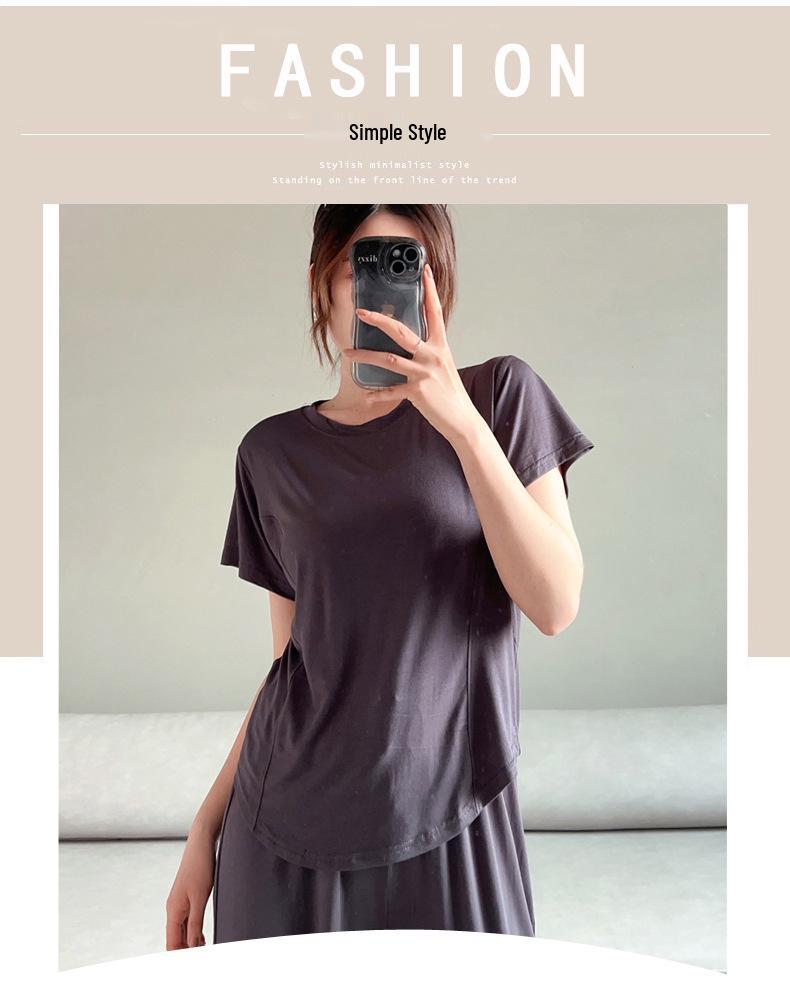 Women's Short Sleeve Modal T-Shirt - Fashionable, Versatile, Slimming Summer Blouse