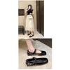 Square Toe Flat Mary Jane Women Vintage Metal Buckle Causal Brand Designer Fashion Ballet Shoes Riveted Shoes Female