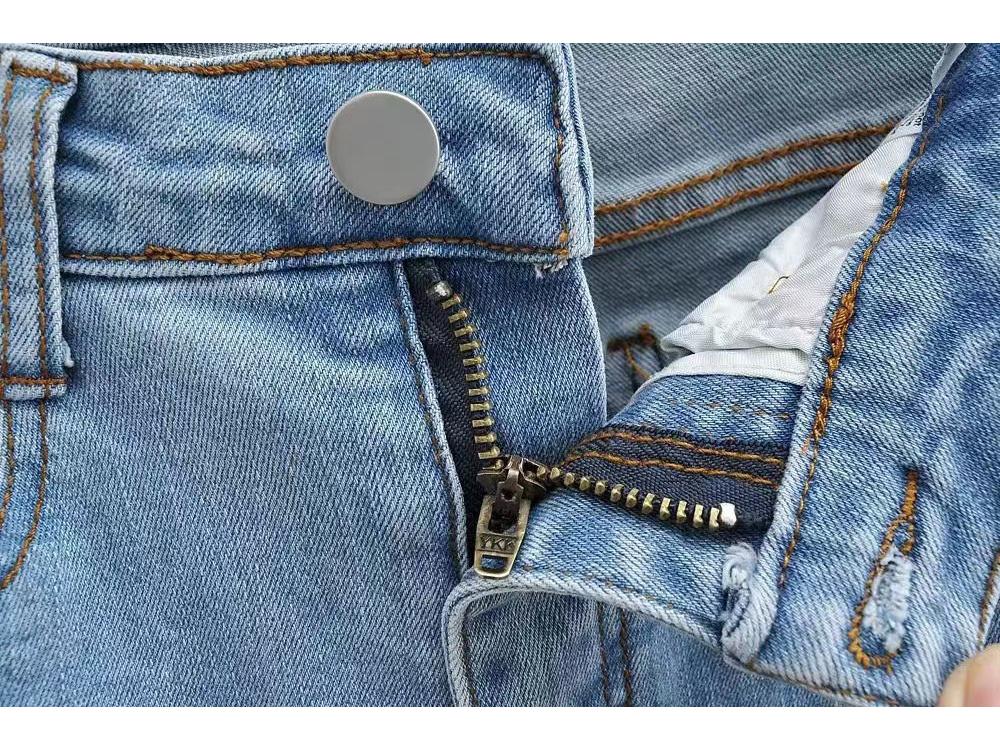 Korean Spicy Girl High Waist Flared Jeans: 2024 Spring/Autumn Elastic Slimming Skinny Trousers