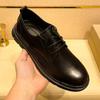 Fashion British Style Genuine Leather Gentleman Shoes Luxury Men Casual Leather Wedding Dress Walking Shoes Flat Designer Oxford Shoes