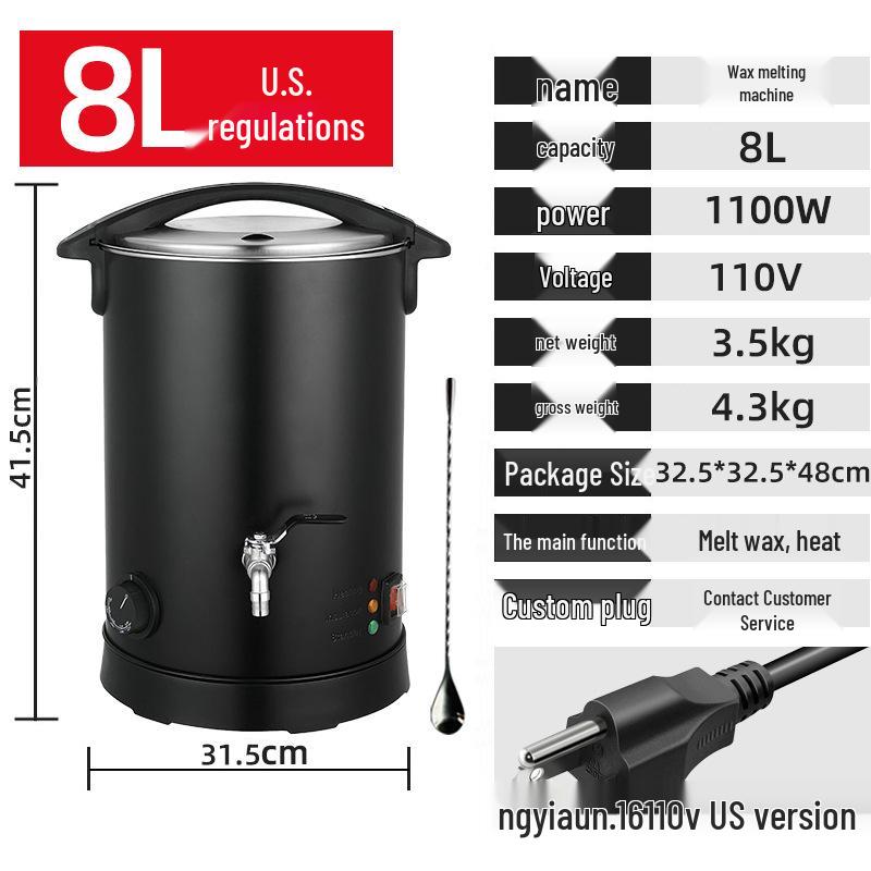 European & American Standard Stainless Steel Beauty Salon Wax Melting Machine