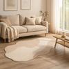 Minimalist Irregular Carpet Cream Style Bedside Carpet Coffee Table Pad Bedroom Rug  Hotel